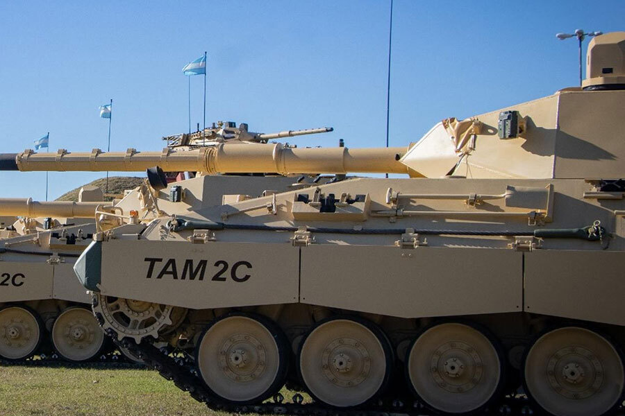 TAM（アルゼンチン中戦車）の改良版であるTAM 2CA2（画像：アルゼンチン陸軍AC）。