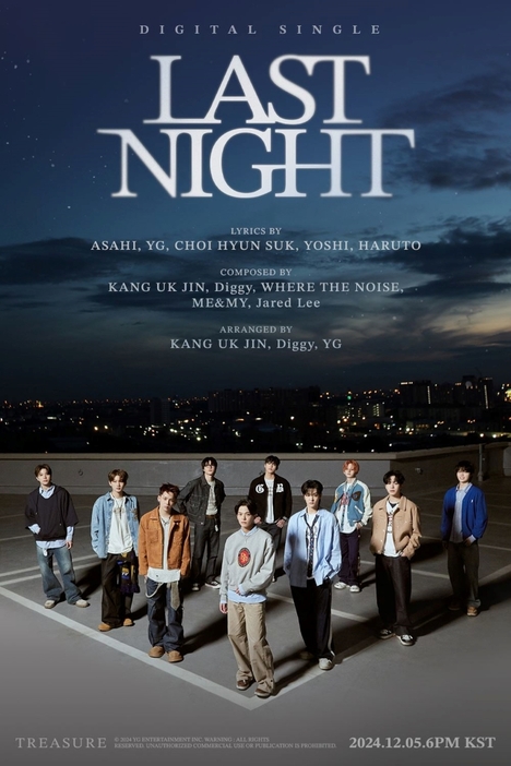 『TREASURE - 'LAST NIGHT' Credit Poster』ポスター画像