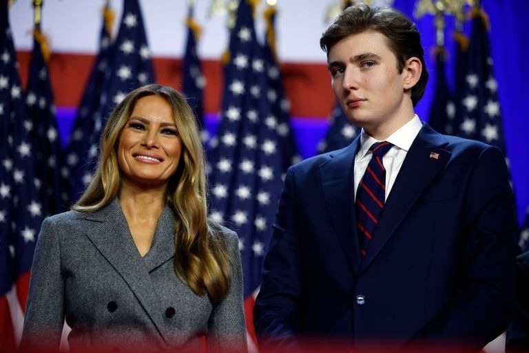 Getty Images メラニア・トランプ（Melania Trump）、バロン・トランプ（Barron Trump）