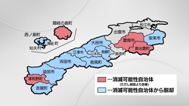 消滅可能性自治体(島根)