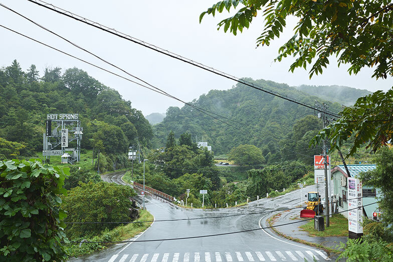 まつだい駅から竹所集落に行く途中の道。どんどん緑が濃くなっていく（撮影／中田洋介）