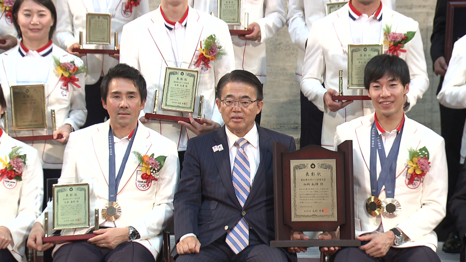 県のスポーツ顕彰が贈られた愛知県ゆかりの選手