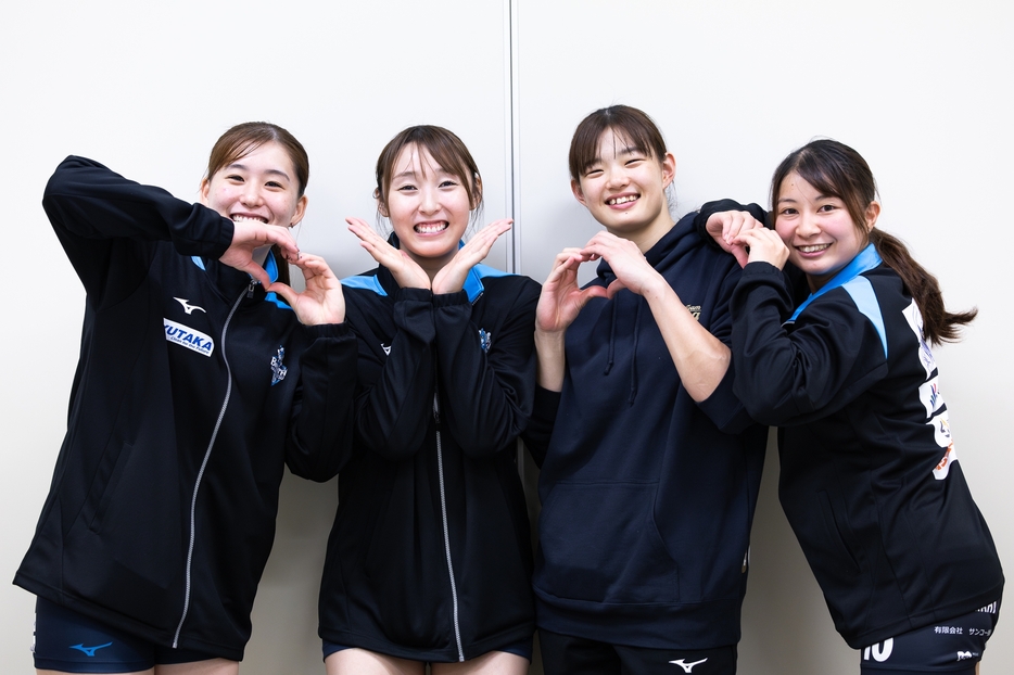 Vリーグ女子で首位を行くブレス浜松。姫路から荒谷栞も加入し、戦力も充実している