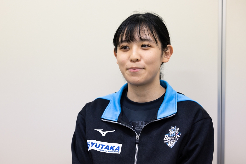 新人ミドルブロッカーの狩野亜衣選手。課題を克服しつつ成長中