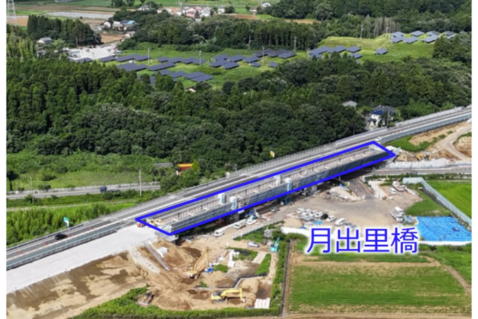 阿見東IC～稲敷ICにある月出里（すだち）橋（画像：国土交通省）。