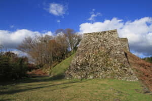 島根県鹿足郡津和野町にある津和野城跡。戦国時代には吉見氏の居城であったが、関ヶ原の戦いの功績により津和野藩主となった坂崎直盛が慶長6年（1601）に整備。坂崎氏の改易後は亀井政矩が入城し、明治維新まで亀井氏の居城となった。