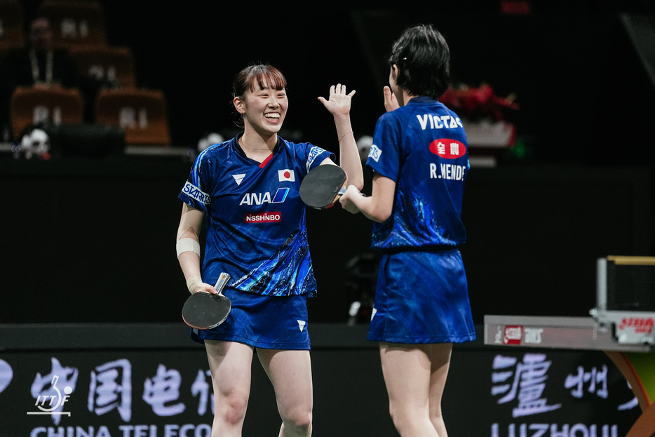 赤江夏星／面手凛 PHOTO：ITTF