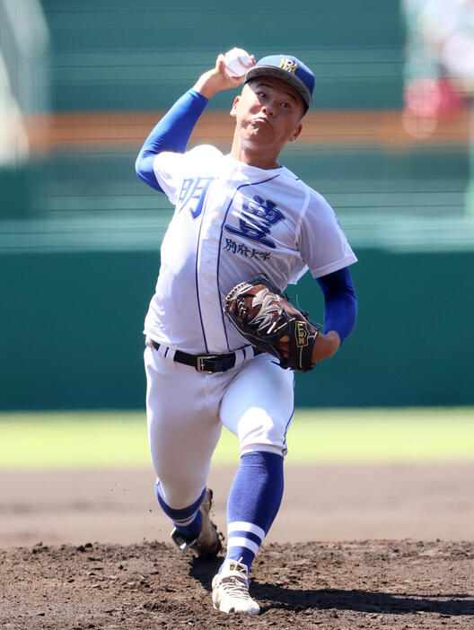 明豊・野田皇志投手（2024年8月撮影）