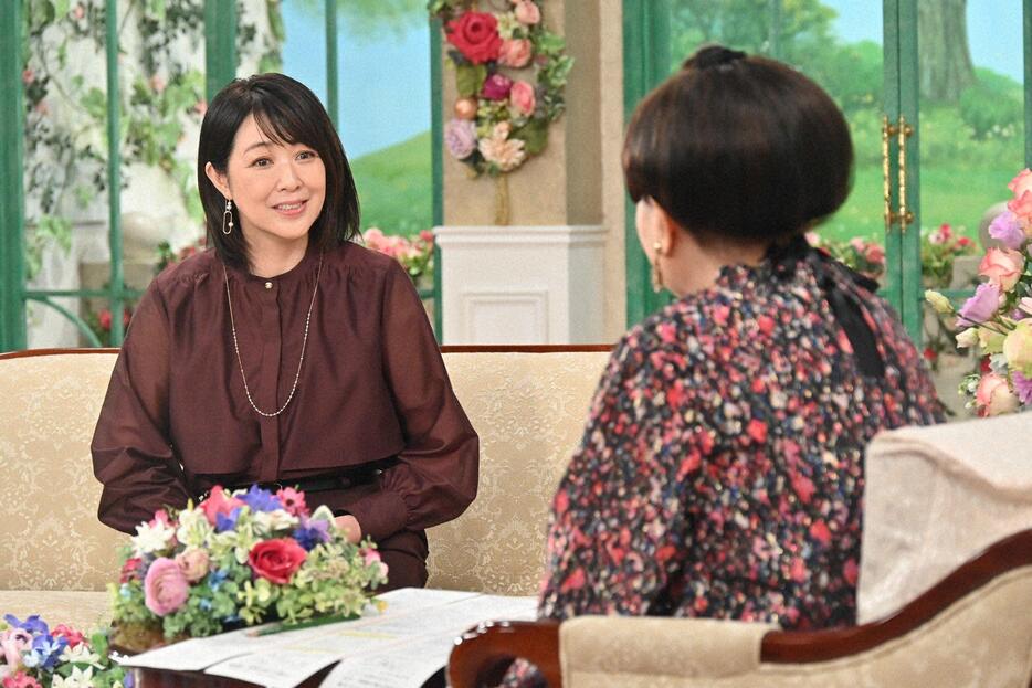 12月12日に放送される「徹子の部屋」に出演する菊池桃子さん＝テレビ朝日提供