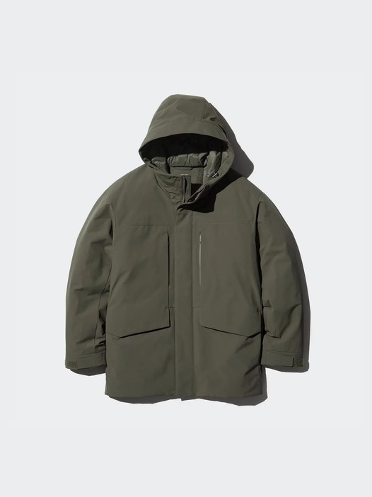 ハイブリッドダウンパーカ [KHAKI, DARK GRAY, OLIVE, BLACK / 5色展開]　￥12,900