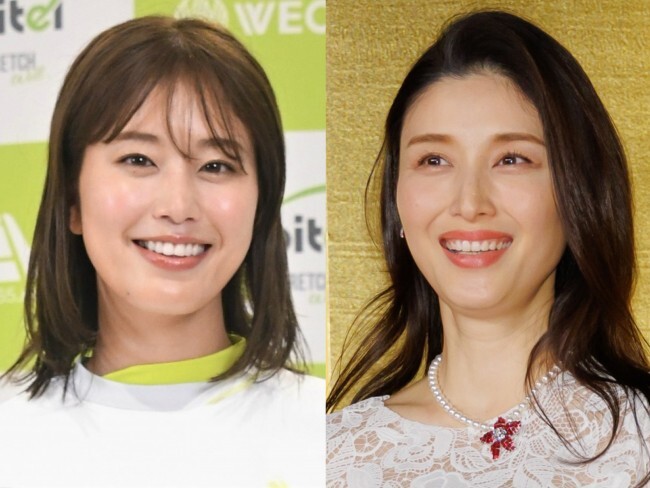 （左から）稲村亜美、橋本マナミ