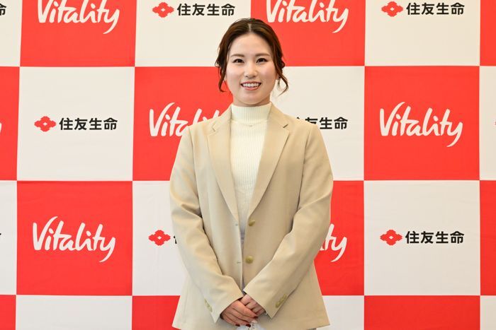 西村優菜が自身の経験を踏まえて、ジュニア育成の環境について語った（提供：住友生命）