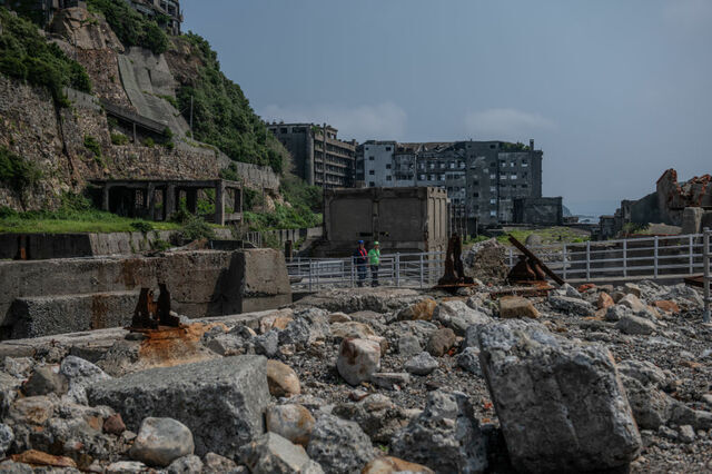 現在の軍艦島の様子[Photo by gettyimages]