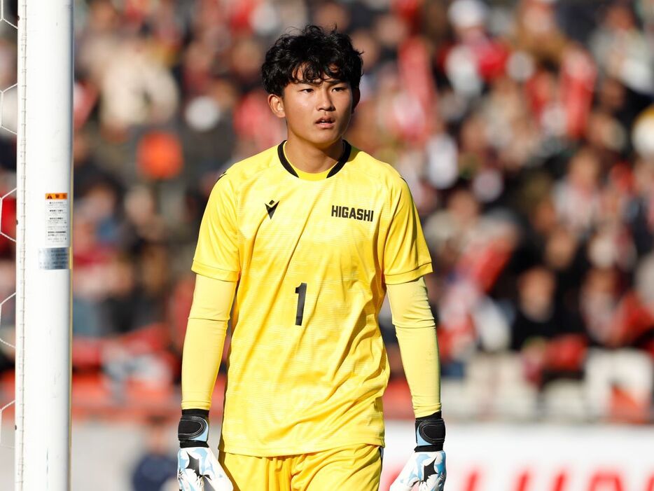 東福岡のGK後藤洸太(3年)(写真協力『高校サッカー年鑑』)(HIGH SCHOOL SOCCER YEARBOOK)