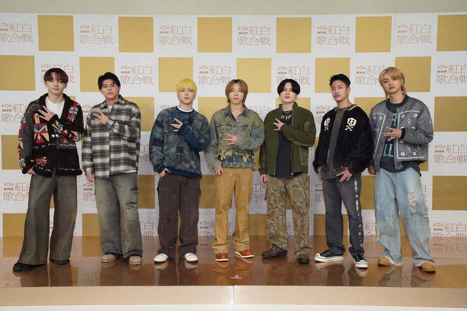 BE:FIRST／（左から）RYUHEI、LEO、SHUNTO、SOTA、MANATO、RYOKI、JUNON（提供写真）