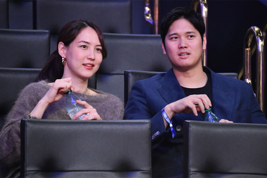 ドジャース・大谷翔平（右）と真美子夫人【写真：Getty Images】