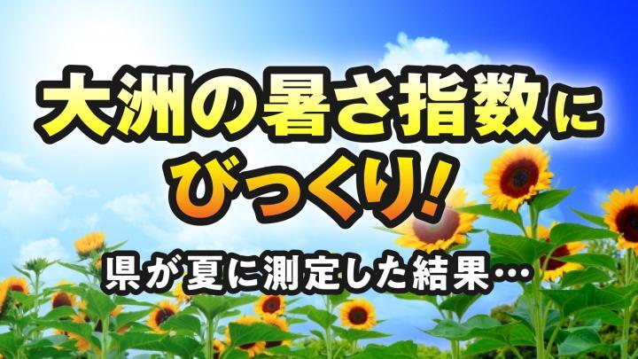 大洲の暑さ指数にびっくり！　県が夏に測定した結果…