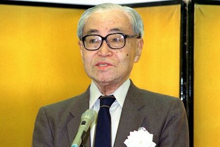 中山素平氏（1989年、元日本興業銀行会長時代／写真：共同通信社）