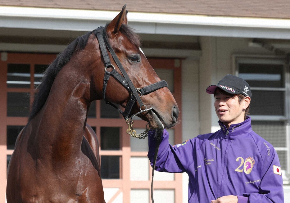 ドウデュースを世話する前川助手