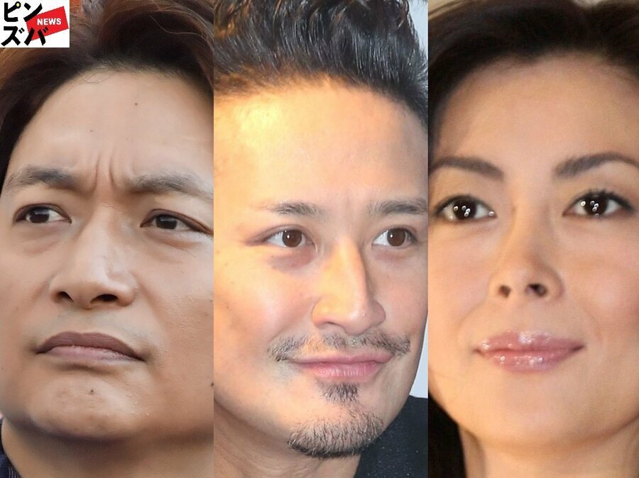 香取慎吾、松岡昌宏（TOKIO）、中山美穂さん （C）ピンズバNEWS