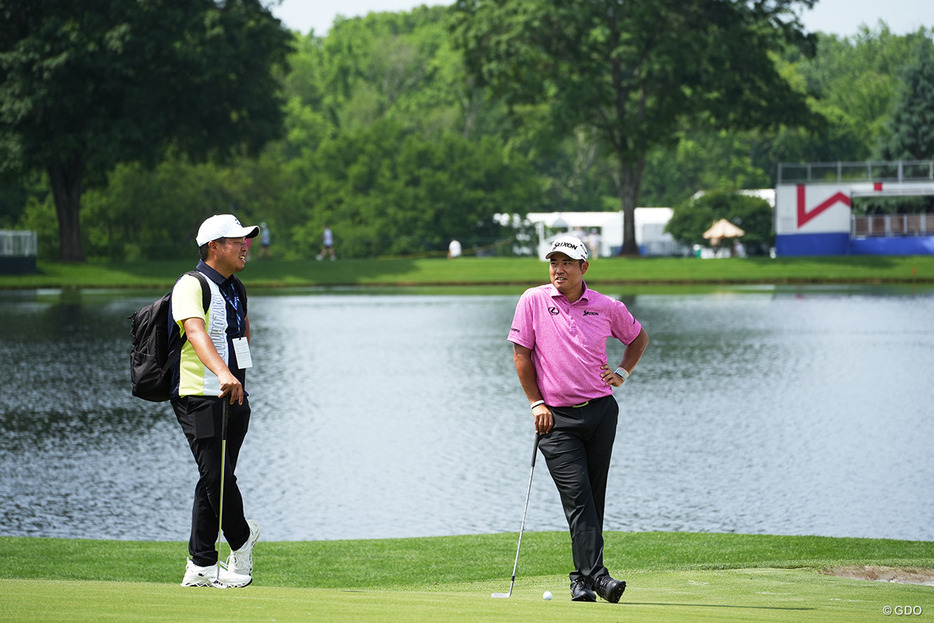 PGAツアーの試合は池がらみのコースが非常に多い（写真はウェルズファーゴ選手権）