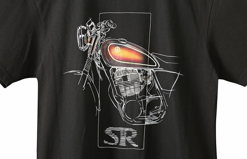 車体デザイナーが描く「デザインTシャツ」。写真は「デザインTシャツ SR」