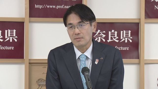 会見する山下知事（16日）