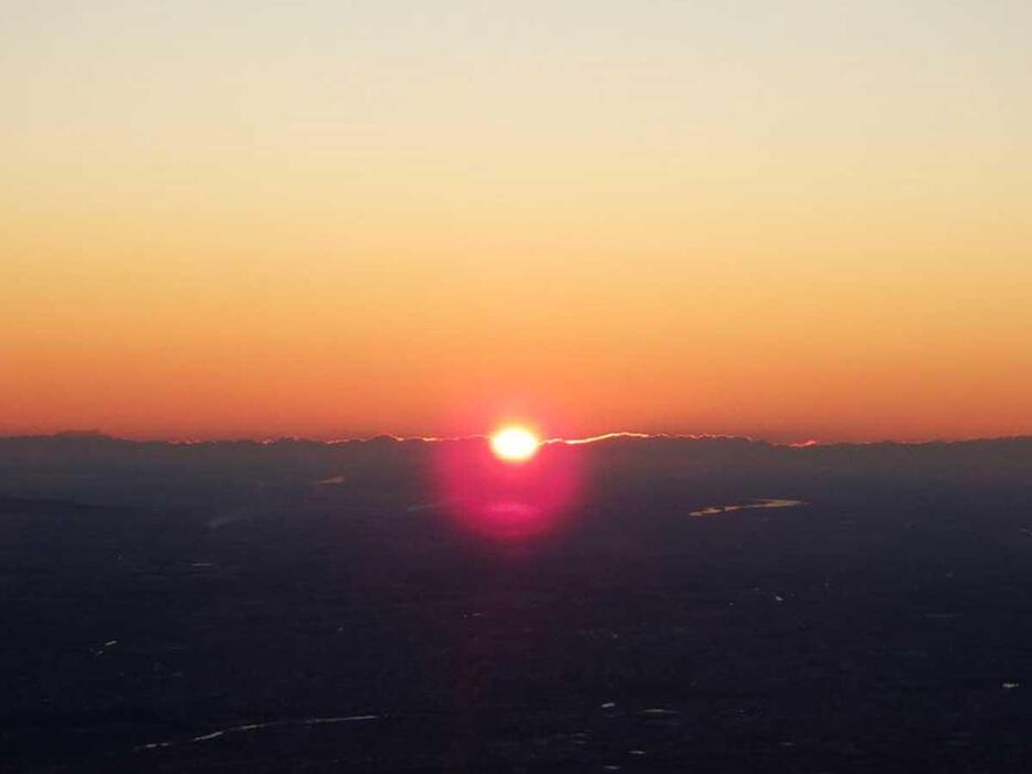 榛名富士山頂から見る日の出