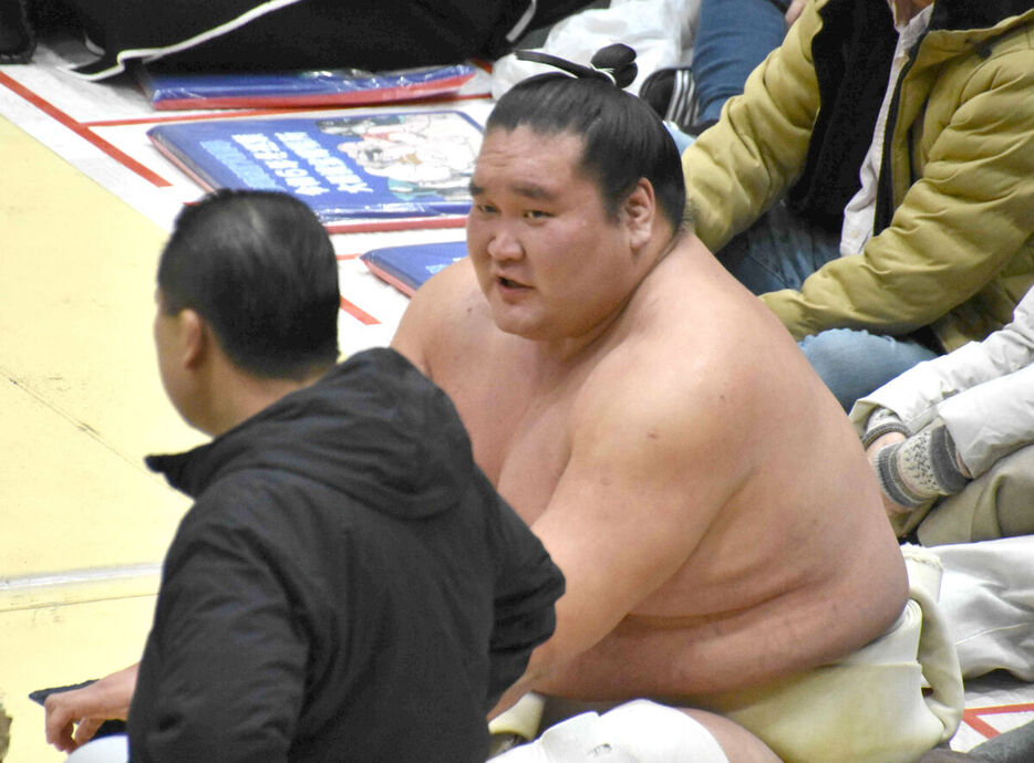 土俵を贈呈するプランを明かした照ノ富士（カメラ・大西健太）