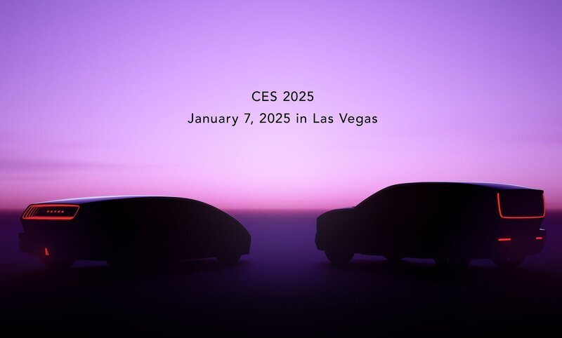 ホンダがCES 2025で公開予定の次世代EV「0シリーズ」2車種のプロトタイプ