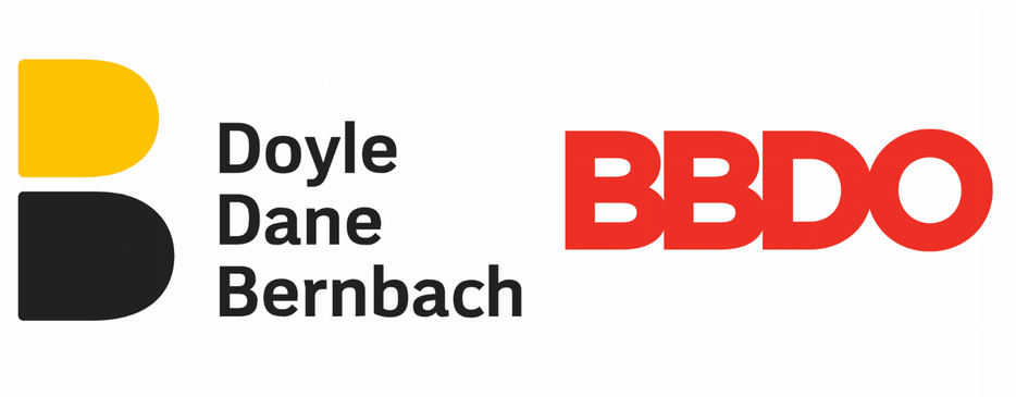 左：DDBのロゴ。正式名称はDDB Worldwide Communications Group LLC。DDBは創業者のNed Doyle氏、Mac Dane氏、Bill Bernbach氏それぞれの名前から。出典：DDB logo.svg is is licensed under PDM 1.0右：BBDO社のロゴ。名前の由来は創業者のBatten氏、Barton氏、Durstine氏、Osborn氏の名前から。出典：BBDO Logo.jpg is licensed under PDM 1.0