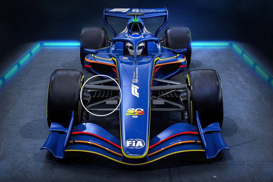 2026年F1マシンのレンダリング画像