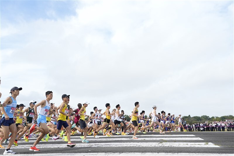 第101回箱根駅伝予選会の様子