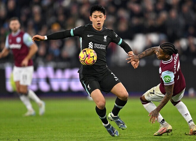 途中出場で奮闘した遠藤。（C）Getty Images