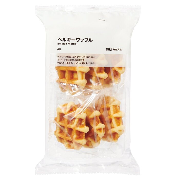 ・大袋ベルギーワッフル　6個　¥399（無印良品）