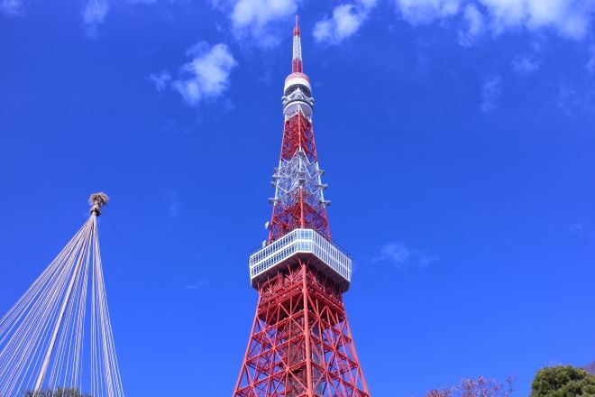 東京のランドマークの東京タワー＝朝日新聞