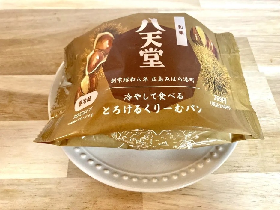 ファミリーマート 冷やして食べるとろけるくりーむパン　和栗