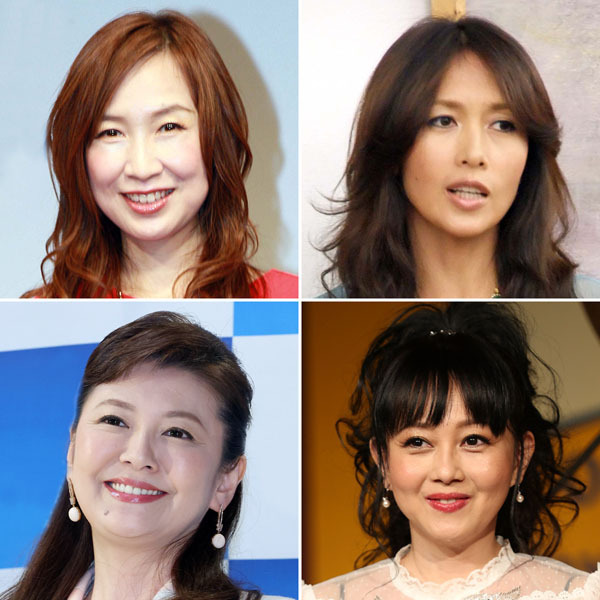 （左上から時計回りに）森口博子、工藤静香、浅香唯、南野陽子（Ｃ）日刊ゲンダイ