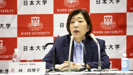 日本大学の林真理子理事長。田中英壽・前理事長体制からの刷新を進めているが、新体制の監事が「ちゃんこ料理たなか」に20回通っていたことが判明している（撮影：今井康一）