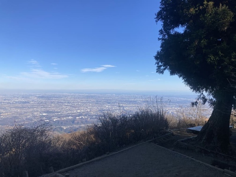 大山山頂から望む関東平野