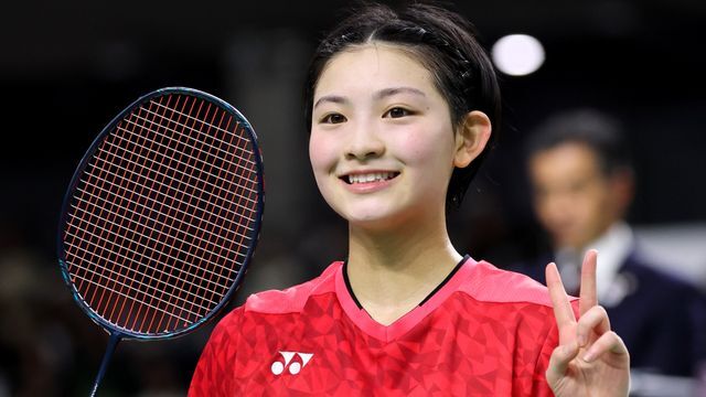 全日本総合バドミントン選手権大会で高校生チャンピオンに輝いた宮崎友花選手(写真：西村尚己/アフロスポーツ)