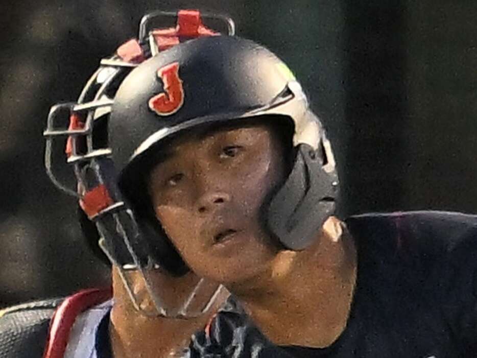 今年8月、高校日本代表とのU-18壮行試合に大学日本代表の一員として出場した中大・繁永晟