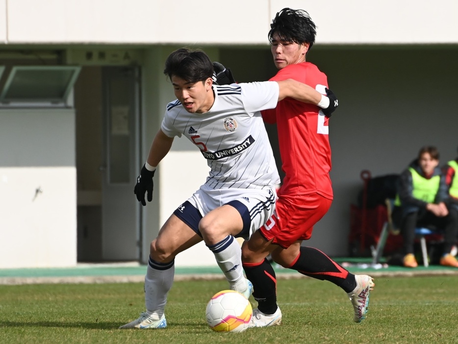 CBで奮闘をみせるDF山之内佑成(Koyo KODAMA/GEKISAKA)