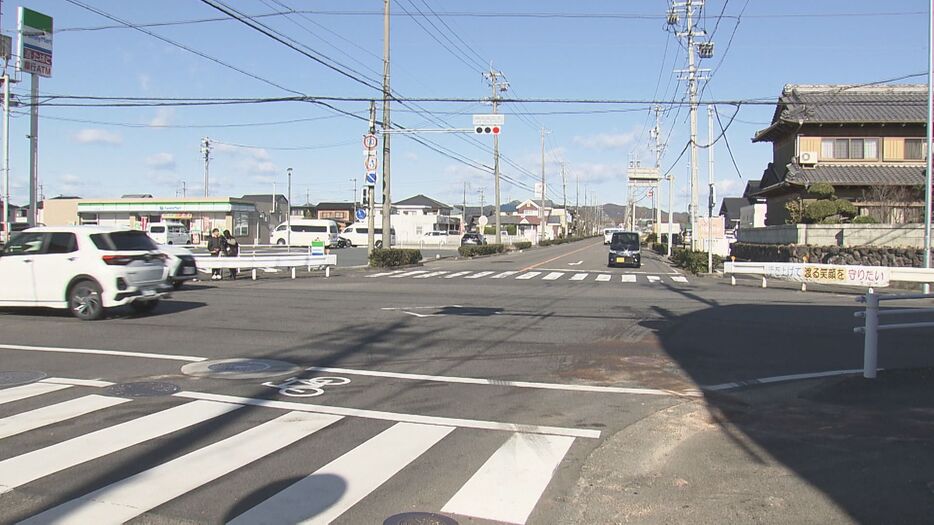 事故があった現場 愛知県犬山市