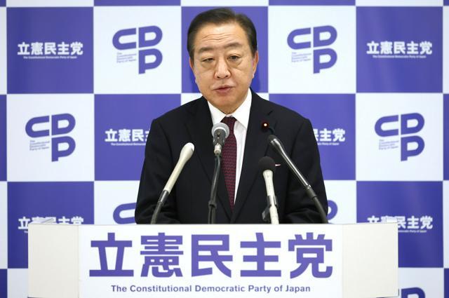 記者会見に臨む立憲民主党の野田佳彦代表=2024年12月20日午前10時32分、国会内、岩下毅撮影