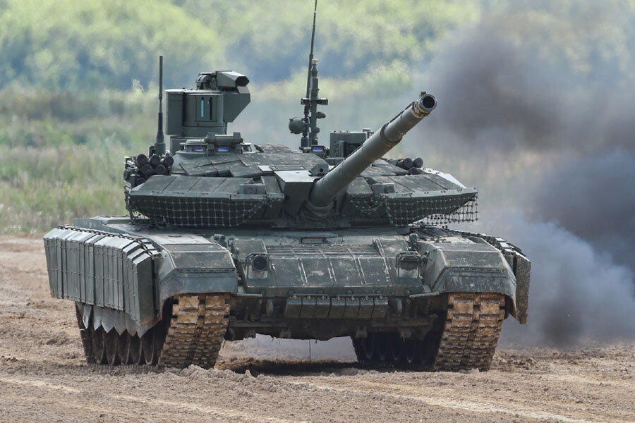 ロシア軍が戦場で運用している中では最新戦車のT-90（画像：ロシア国防省）。