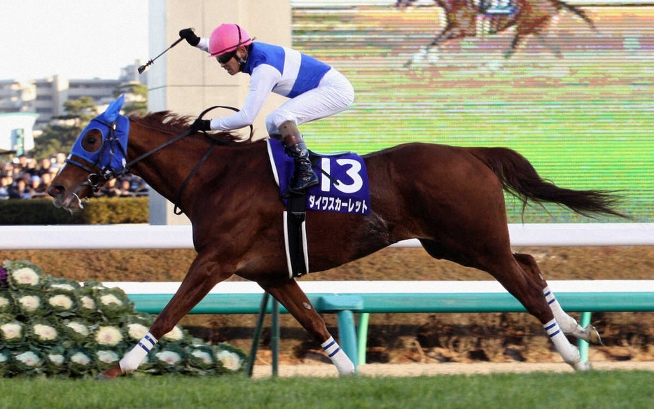 08年有馬記念を制したダイワスカーレット