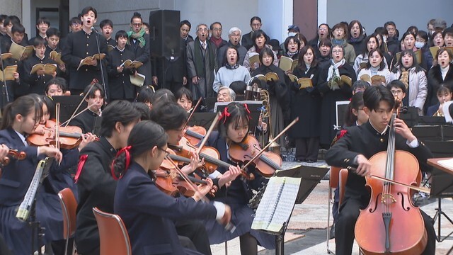 高松高校で開かれた「第九」の演奏会