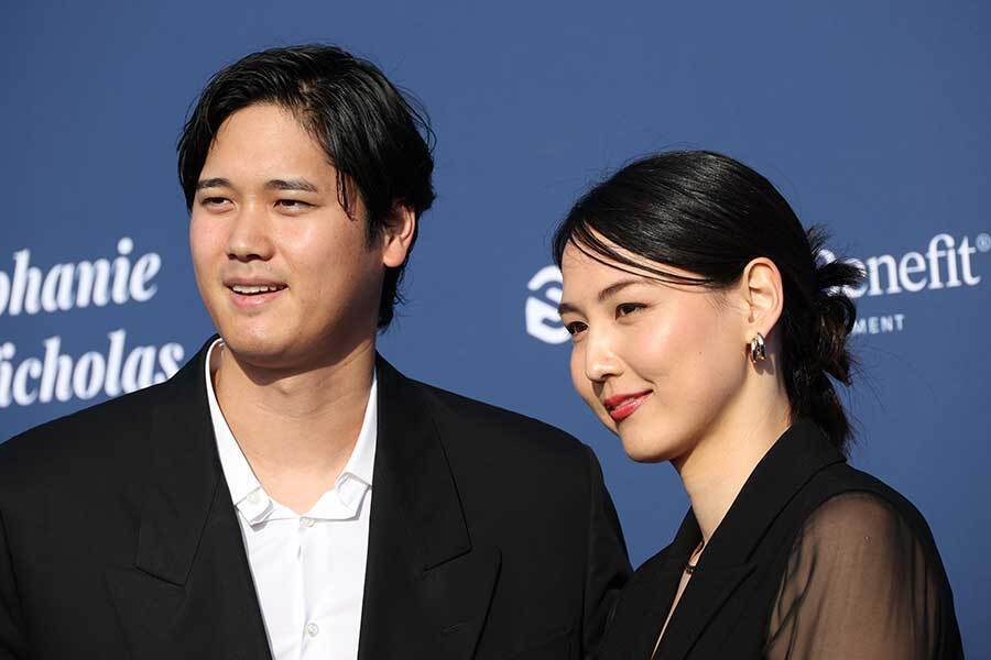 ドジャースの大谷翔平と真美子夫人【写真：Getty Images】