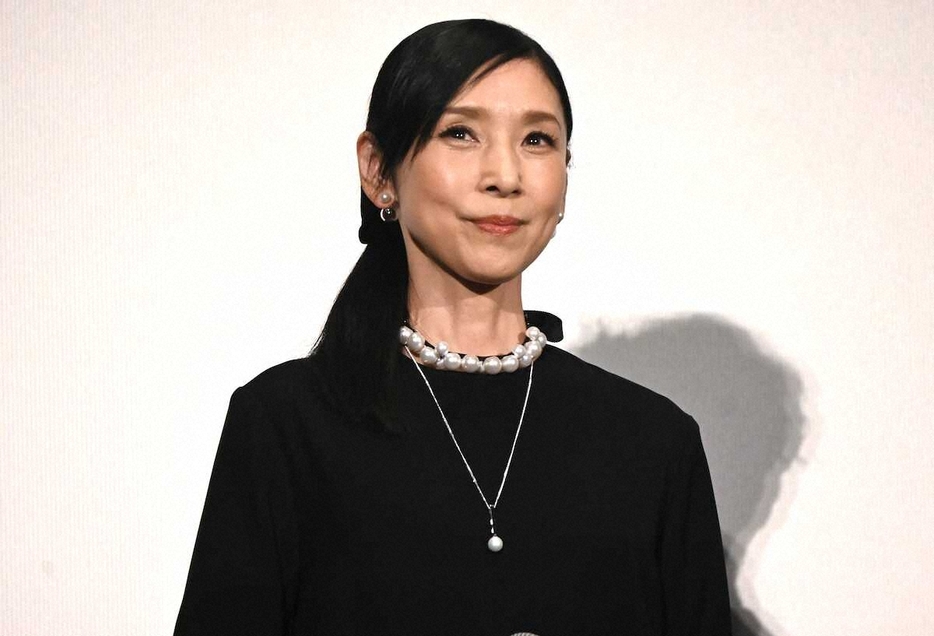 試写会に登壇した黒木瞳（撮影・小渕　日向子）